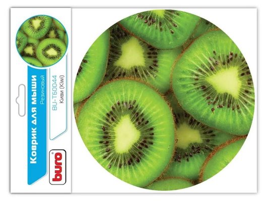 Коврик для мыши Buro BU-T60044 рисунок/киви (Быт)